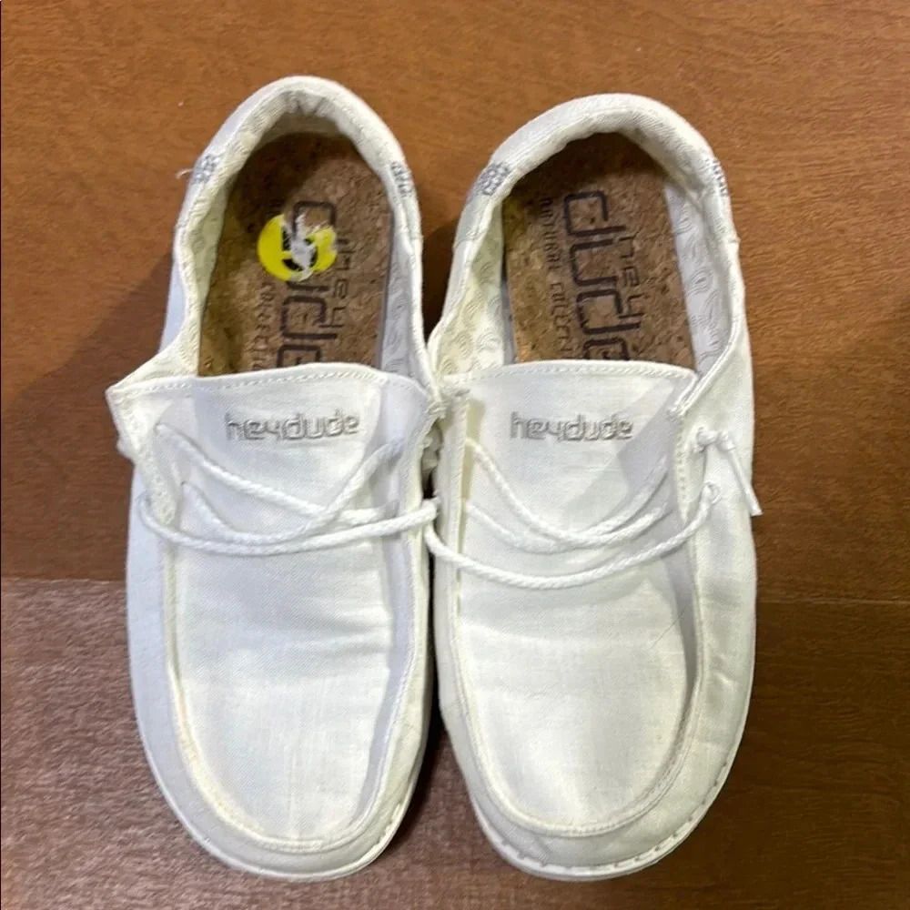 Hey Dude White Casual Loafers